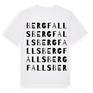 Bergfalls ordlek t-shirt – ekologisk bomull t-shirt från Pinshirt