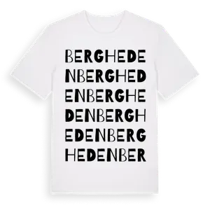 Bergheden ordlek t-shirt – ekologisk bomull t-shirt från Pinshirt