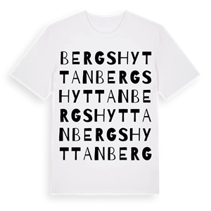 Bergshyttan ordlek t-shirt – ekologisk bomull t-shirt från Pinshirt