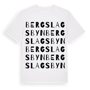 Bergslagsbyn ordlek t-shirt – ekologisk bomull t-shirt från Pinshirt
