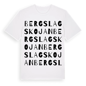Bergslagskojan ordlek t-shirt – ekologisk bomull t-shirt från Pinshirt