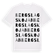 Bergslagskojan ordlek t-shirt