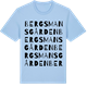 Blue Soul t-shirt med Bergsmansgården ordlek t-shirt