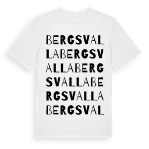 Bergsvalla ordlek t-shirt – ekologisk bomull t-shirt från Pinshirt