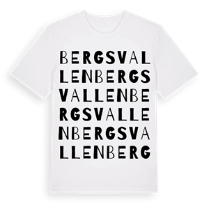 Bergsvallen ordlek t-shirt – ekologisk bomull t-shirt från Pinshirt
