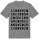 Mid Heather Gray t-shirt med Bergsveden ordlek t-shirt
