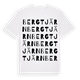 White t-shirt med Bergtjärn ordlek t-shirt