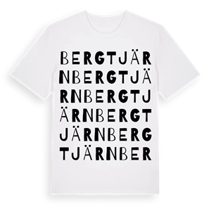 Bergtjärn ordlek t-shirt – ekologisk bomull t-shirt från Pinshirt