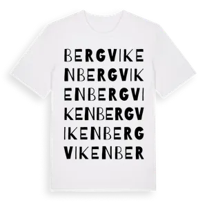 Bergviken ordlek t-shirt – ekologisk bomull t-shirt från Pinshirt