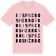 Pink Cotton t-shirt med Bispbergs herrgård ordlek t-shirt