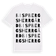 White t-shirt med Bispbergs herrgård ordlek t-shirt