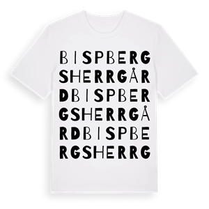 Bispbergs herrgård ordlek t-shirt – ekologisk bomull t-shirt från Pinshirt
