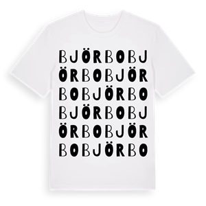 Björbo ordlek t-shirt – ekologisk bomull t-shirt från Pinshirt