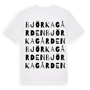 Björkagården ordlek t-shirt – ekologisk bomull t-shirt från Pinshirt