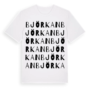 Björkan ordlek t-shirt – ekologisk bomull t-shirt från Pinshirt