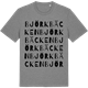Mid Heather Gray t-shirt med Björkbäcken ordlek t-shirt