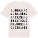 Vintage White t-shirt med Björkbäcken ordlek t-shirt