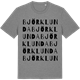 Mid Heather Gray t-shirt med Björklunda ordlek t-shirt