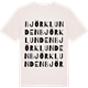 Vintage White t-shirt med Björklunden ordlek t-shirt