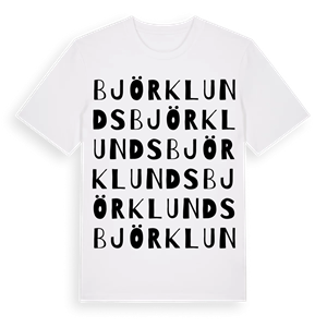 Björklunds ordlek t-shirt – ekologisk bomull t-shirt från Pinshirt