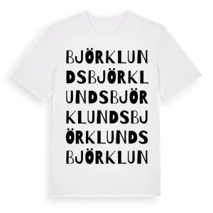 Björklunds ordlek t-shirt – ekologisk bomull t-shirt från Pinshirt