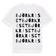 White t-shirt med Björkriset ordlek t-shirt
