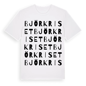 Björkriset ordlek t-shirt – ekologisk bomull t-shirt från Pinshirt