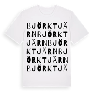 Björktjärn ordlek t-shirt – ekologisk bomull t-shirt från Pinshirt