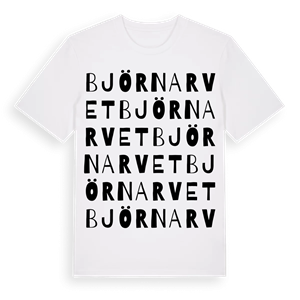 Björnarvet ordlek t-shirt – ekologisk bomull t-shirt från Pinshirt