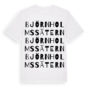 Björnholmssätern ordlek t-shirt – ekologisk bomull t-shirt från Pinshirt