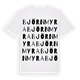 White t-shirt med Björnmyra ordlek t-shirt