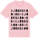 Pink Cotton t-shirt med Björnsbodarna ordlek t-shirt