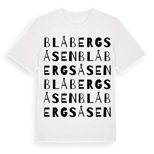 Blåbergsåsen ordlek t-shirt – ekologisk bomull t-shirt från Pinshirt