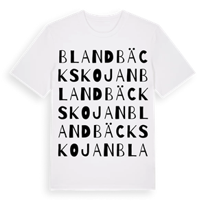 Blandbäckskojan ordlek t-shirt – ekologisk bomull t-shirt från Pinshirt