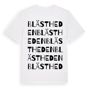 Blästheden ordlek t-shirt – ekologisk bomull t-shirt från Pinshirt