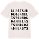Vintage White t-shirt med Blästsundkojan ordlek t-shirt