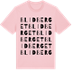 Pink Cotton t-shirt med Blidberget ordlek t-shirt