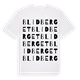 White t-shirt med Blidberget ordlek t-shirt