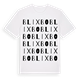 White t-shirt med Blixbo ordlek t-shirt