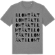Mid Heather Gray t-shirt med Blomtäkt ordlek t-shirt
