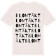 Vintage White t-shirt med Blomtäkt ordlek t-shirt