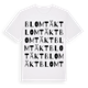 Blomtäkt ordlek t-shirt