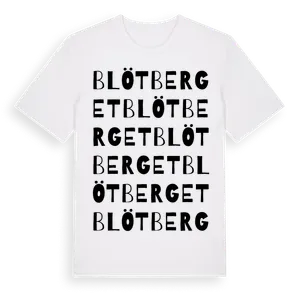 Blötberget ordlek t-shirt – ekologisk bomull t-shirt från Pinshirt