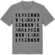 Mid Heather Gray t-shirt med Blybergsvilan ordlek t-shirt