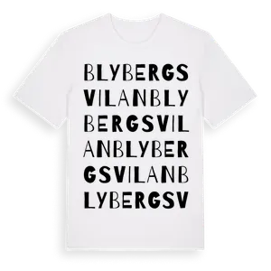 Blybergsvilan ordlek t-shirt – ekologisk bomull t-shirt från Pinshirt