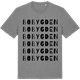 Mid Heather Gray t-shirt med Bobygden ordlek t-shirt