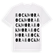 White t-shirt med Bockmora ordlek t-shirt