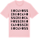 Pink Cotton t-shirt med Bockmossen ordlek t-shirt