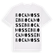 White t-shirt med Bockmossen ordlek t-shirt