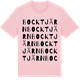Pink Cotton t-shirt med Bocktjärn ordlek t-shirt